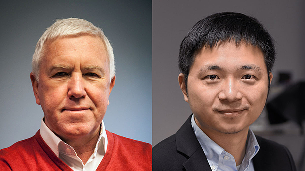 Porträtfotos von Prof. Dr. Boris Chichkov und Prof. Dr. Fei Ding 