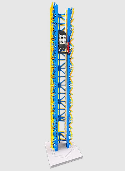 Perspektivische Darstellung des Fallturms "Einstein-Elevator"