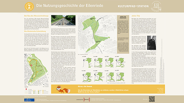 Eine der neuen Schautafeln für die Eilenriede