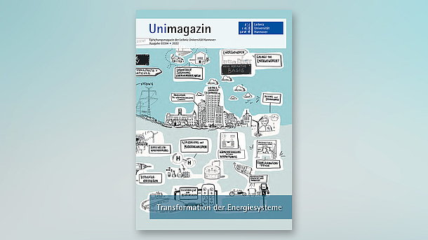 Titelseite der Unimagazin-Ausgabe 3/4 2022 zum Thema "Transformation der Energiesysteme"