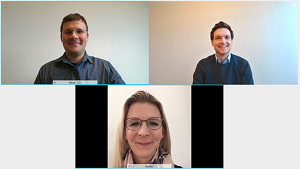 Bildschirmfoto aus einer Videokonferenz des ToolingSim-Teams