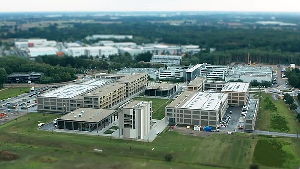 Aerial view of campus